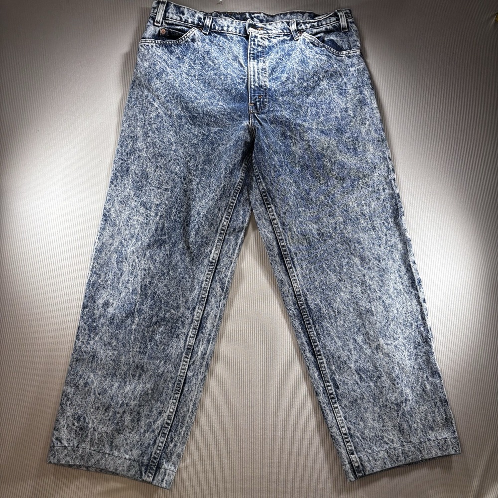 Vtg 80's Levis Jeans Women 36x26 Acid Wash Mom USA 80s Orange Tab High Rise READ